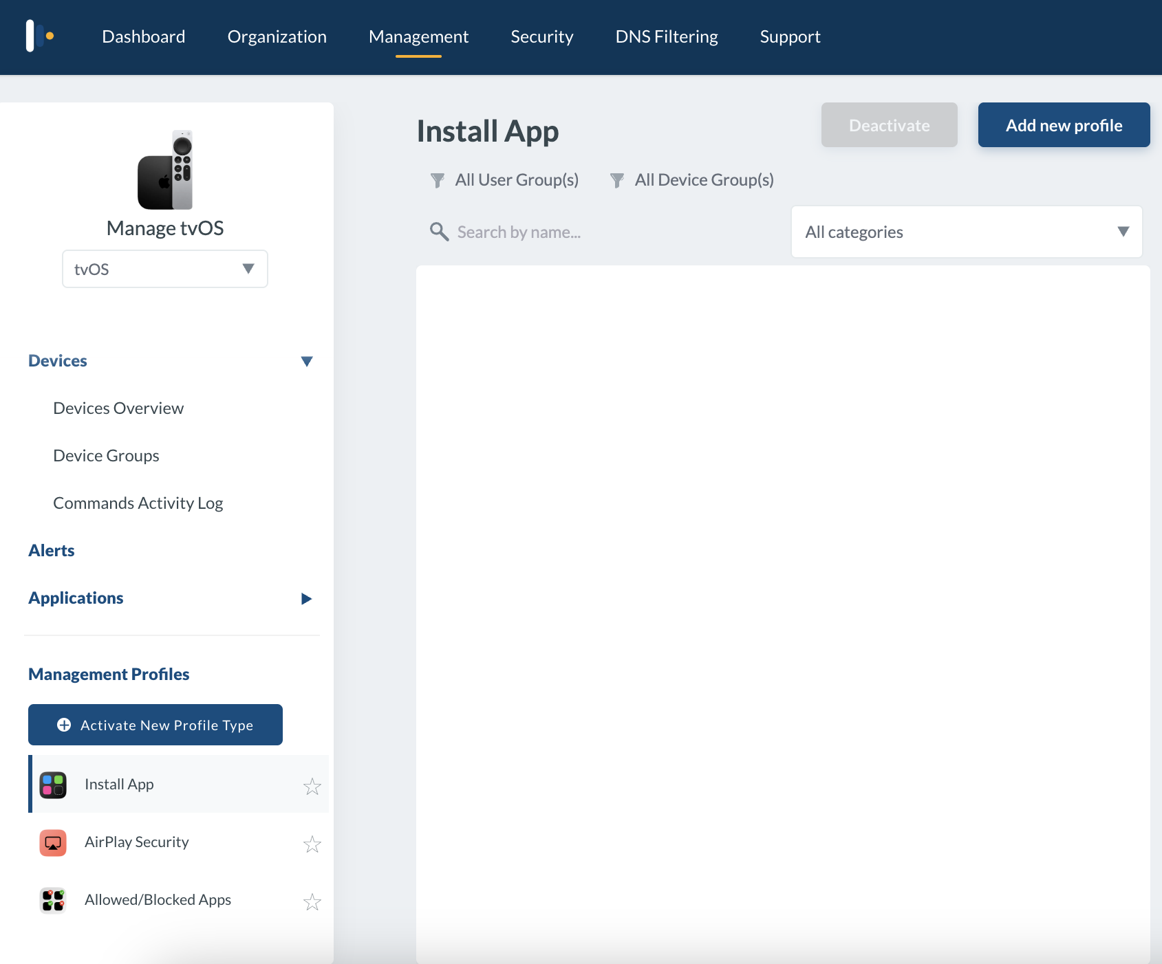 Mosyle Management Page
