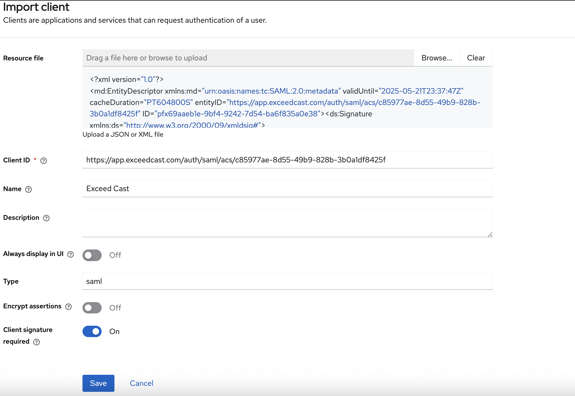 Keycloak setup step 1