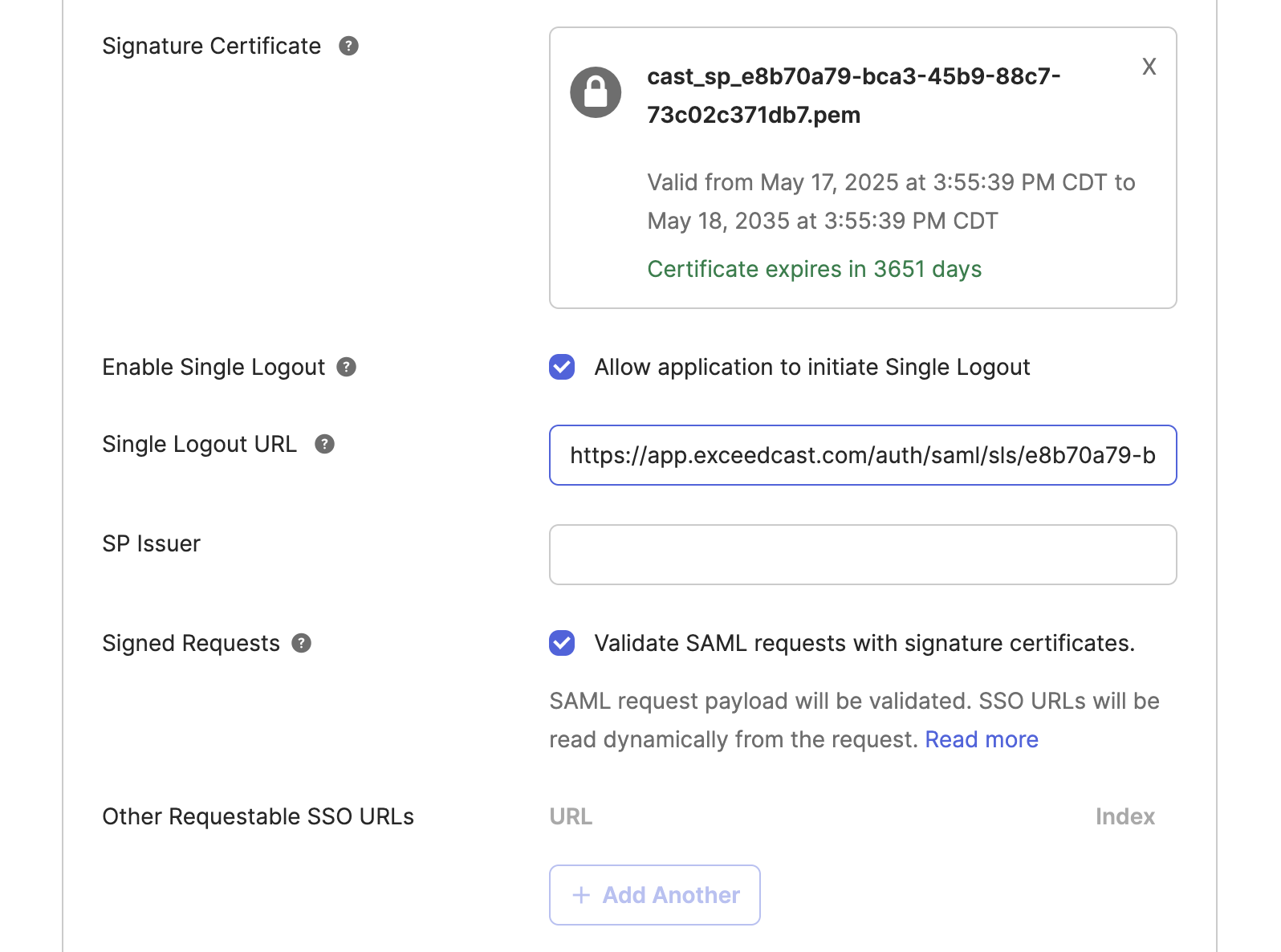 Okta setup step 3