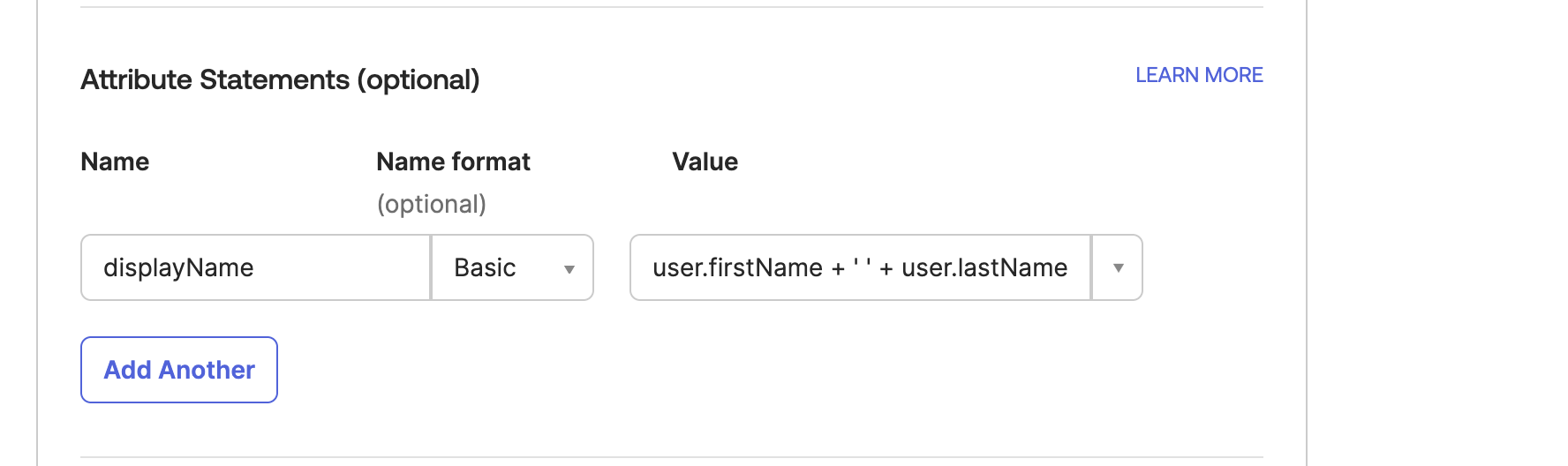Okta setup step 4